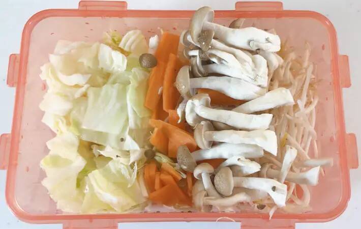 電子レンジで作る『野菜炒めず』　味つけに1個、入れたのは？「あっさりしておいしい」