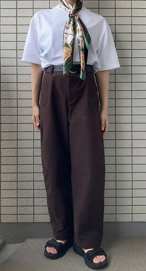 UNIQLO『ジャージーバレルレッグパンツ』が秋も優秀！　サイズ感レビュー＆長袖着回しコーデ