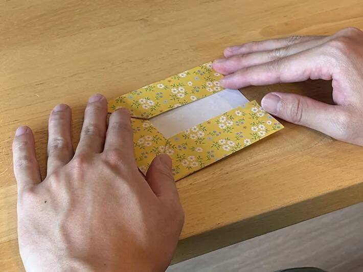 のりもハサミも使いません！　折り紙1枚、30秒で作れる『ミニ封筒』がこちら