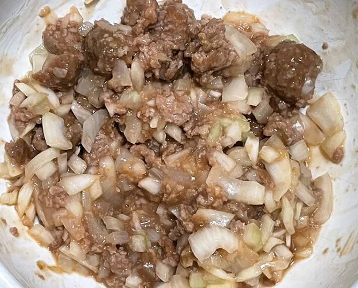 味つけいらずで簡単！　ミートボールにタマネギを足したら『失敗知らず』の定番おかずができた