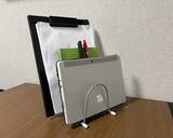 「110円の『キッチンスタンド』　じゃない使い方に「収納に役立つ」「安定感抜群」」の画像3