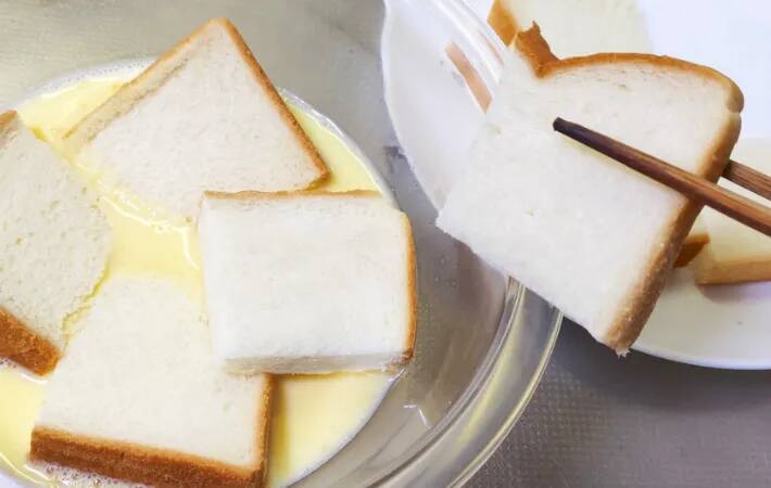 【休日の朝食】フレンチトーストが家族に好評　牛乳の代わりに入れたのは？