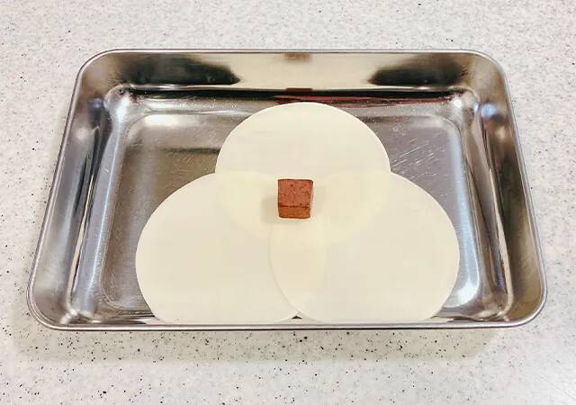 餃子の皮3つで三角形を作って？　まさかの中身に驚きを隠せない