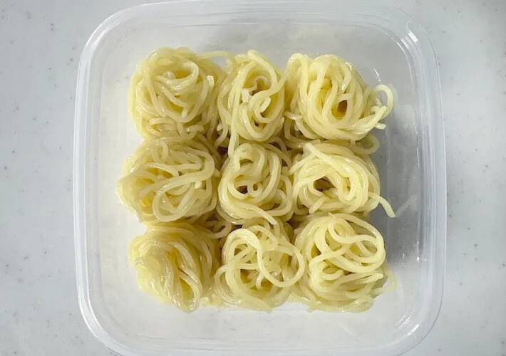 冷やし中華の麺がくっつかない　『ゆで上がり1分前』のポイント