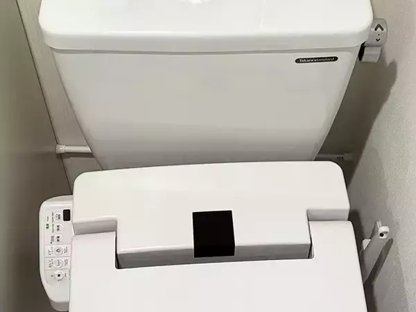 「トイレのデッドスペースに『浮かせる収納』　100均アイテム2種を生かすと「手間が減った！」」の画像