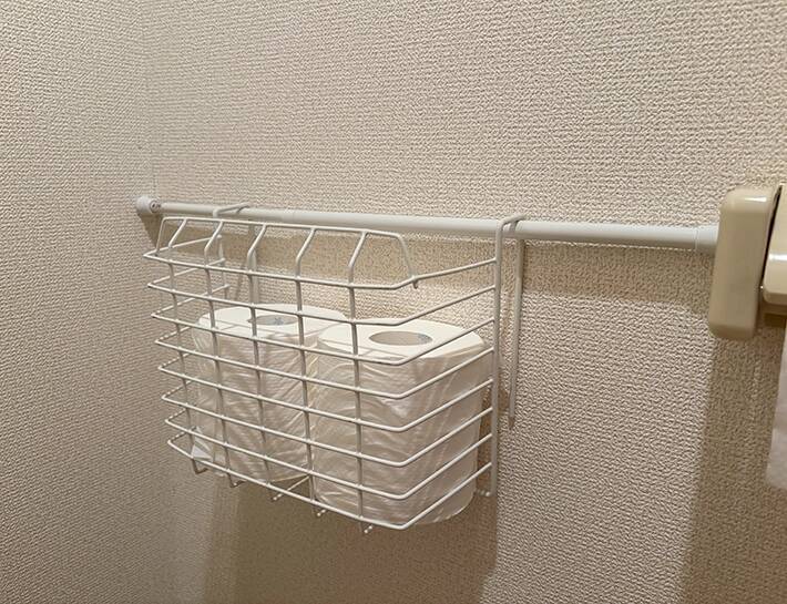 110円で買った『ワイヤーバスケット』　じゃない使い方に「収納の幅が広がった」