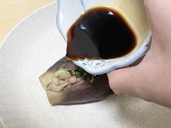 ナスを丸ごとレンチン 肉を挟むだけのレシピに「ジューシー」「弁当のおかずにも」