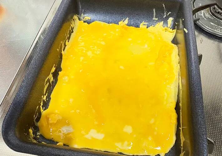 玉子焼きに切って『1本』入れてみて！　最後に散らすだけで「子供が大喜び」「食感よし」