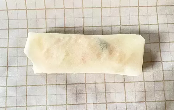 「千切りキャベツを湯通しして？　春巻き“たこ焼き風”アレンジ【作り方】」の画像