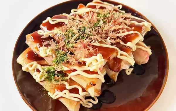 「千切りキャベツを湯通しして？　春巻き“たこ焼き風”アレンジ【作り方】」の画像