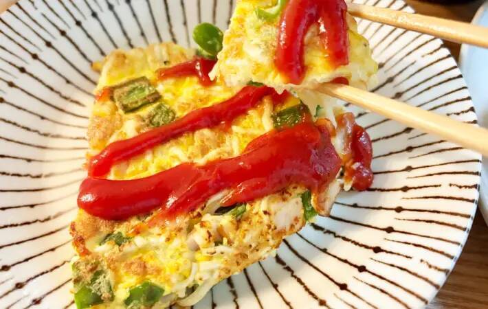 卵液に『1束』混ぜてみて！　モチモチ食感のオムレツに「息子の箸が止まらない」
