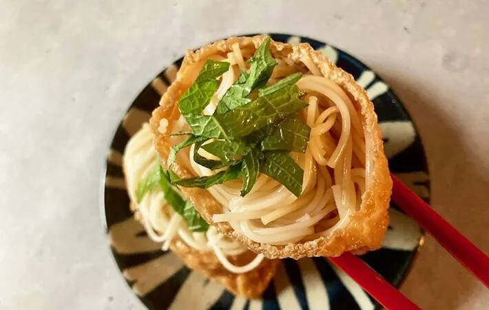 余ったそうめんは『いなり』に入れて！食べた家族が「おやつ感覚でいける」