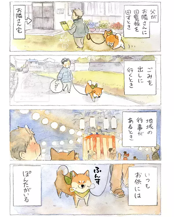 「【犬あるある】散歩だと思ったら…　漫画で描く『柴犬の不満』に「すべてが愛おしい」」の画像