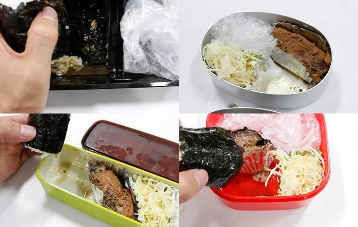 弁当の汁漏れ、原因は容器？　4種類の弁当箱を900回傾けてみたら…【検証】