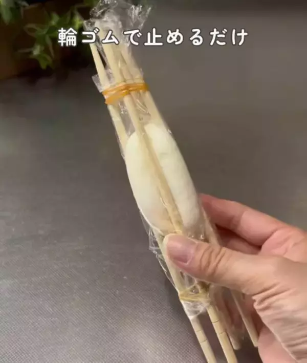 「ゆで卵を『割り箸』で挟むと？　仕上がりに「子供も喜ぶ」「全部作りたい」」の画像