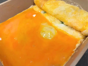 巻く前に『5枚』入れてみて！　玉子焼きを切ると「弁当にピッタリ」「香りもよし」