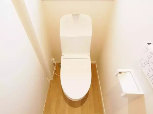 石こうピンを壁に『斜め45度』で打ち込んで　トイレに作った収納棚がこちら【DIY4選】