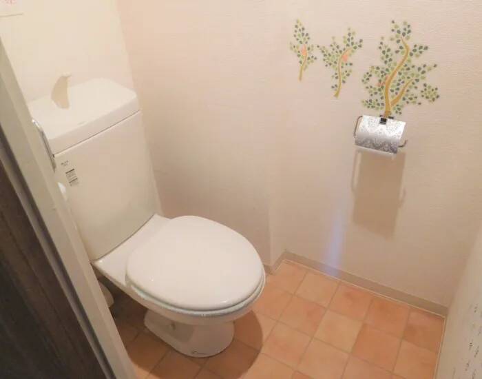 石こうピンを壁に『斜め45度』で打ち込んで　トイレに作った収納棚がこちら【DIY4選】
