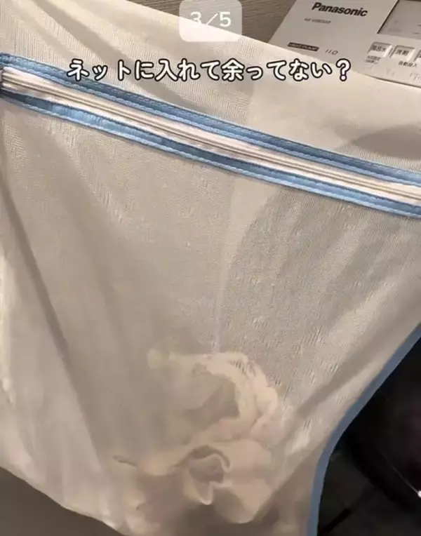 「洗濯ネットに隙間があると？　衣類の摩擦リスクに「毎回そうしてた」「明日から気を付ける」」の画像