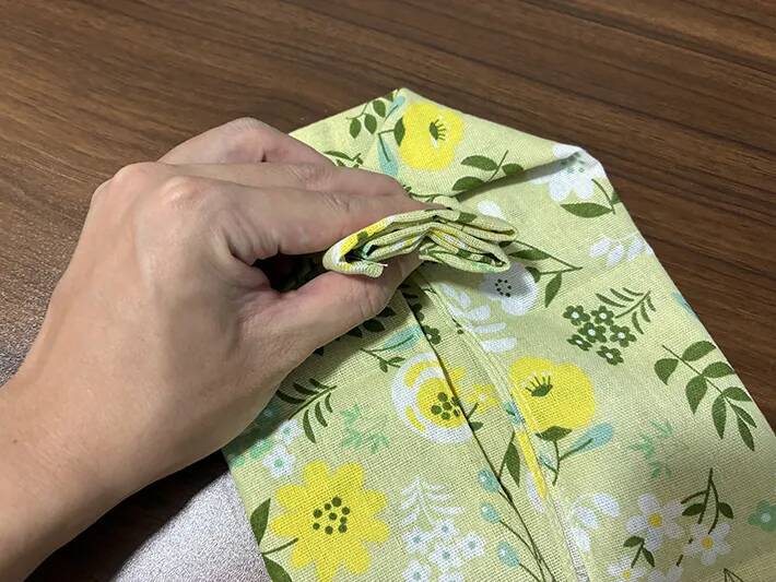 手ぬぐいが便利な『バスケット』に！　1分で試せる簡単な折り方
