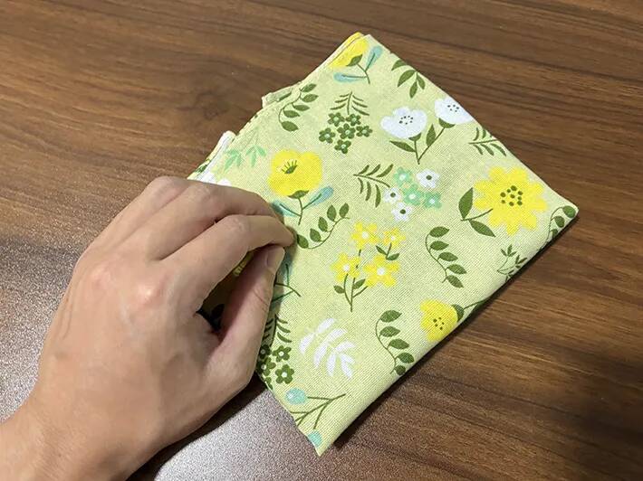 手ぬぐいが便利な『バスケット』に！　1分で試せる簡単な折り方