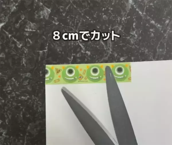 「使っていないクリアファイルを活用　マステを貼ってカットすると…「ちょうど欲しかった」」の画像