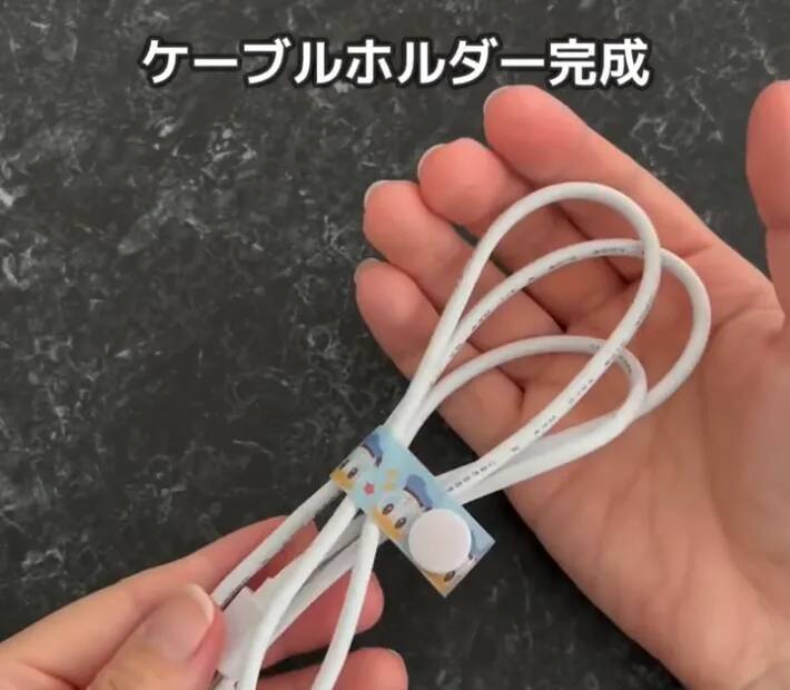 使っていないクリアファイルを活用　マステを貼ってカットすると…「ちょうど欲しかった」