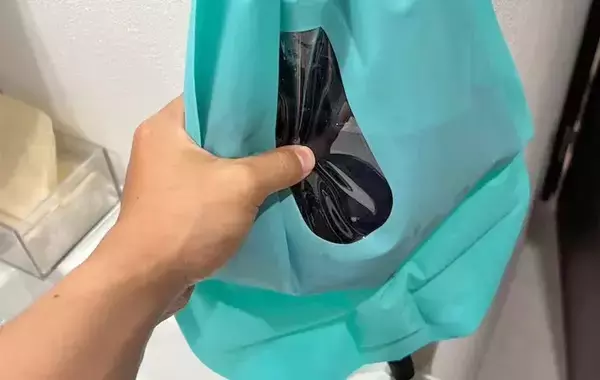 「ダイソーで買った『緑のバッグ』　使い道に「これは便利」「夏のお出かけに欠かせない！」」の画像