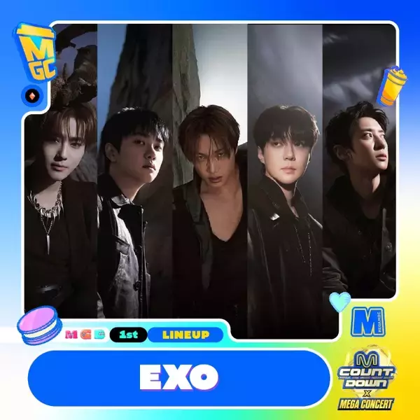 「EXOが放つ圧巻の存在感「M COUNTDOWN × MEGA CONCERT」LE SSERAFIMらと描くK-POPの現在地」の画像