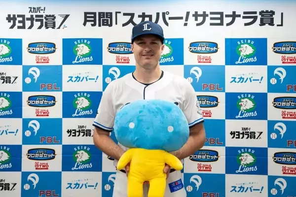 「埼玉西武・T.ネビンが「スカパー！サヨナラ賞」初受賞！劇的なサヨナラ弾を振り返る「最高の瞬間でした」」の画像