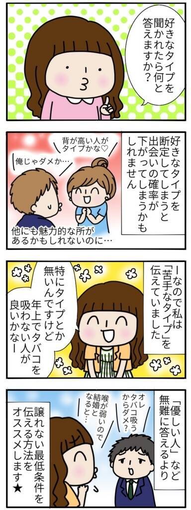 好きなタイプを聞かれたら 消去法 で答えるのがオススメ By まる美 18年4月18日 エキサイトニュース