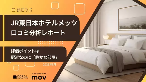 【口コミ分析レポート】JR東日本ホテルメッツに寄せられた口コミを分析！評価ポイントは「静かな部屋」と◯◯◯◯◯