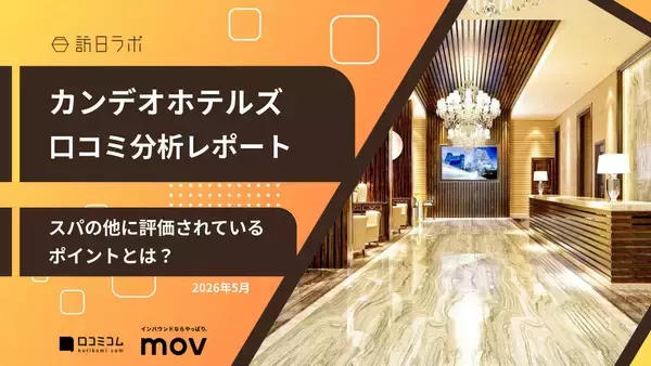 【口コミ分析レポート】カンデオホテルズの外国語口コミ平均評価は★4.03！インバウンド客から高評価のポイントとは？