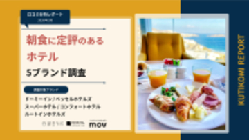 【口コミ分析レポート】朝食に定評のあるホテル5ブランドの口コミ調査！各ブランドの「朝食」の評価ポイントが明らかに
