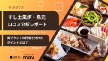 【口コミ分析レポート】すし土風炉・鳥元に寄せられた口コミを分析！料理が人気の両ブランドで評価を分けたポイントとは？