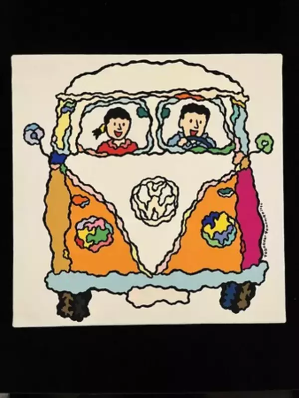 轟友宏氏の個展「Happy Drive！＋招福2023」を阪神梅田本店で開催。乗り物シリーズや招福シリーズを展示