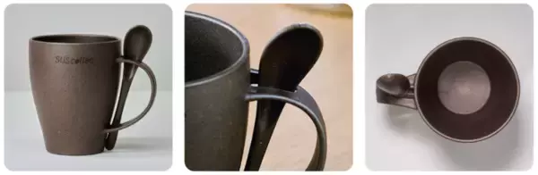 「アウトドアにも便利！コーヒーかすから生まれたサスティナブルな食器」の画像