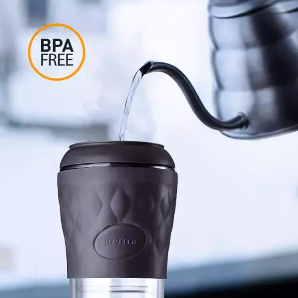 「豆本来の味を抽出｜ブラジル発！フレンチプレスができるコーヒーメーカー機能付きタンブラー」の画像