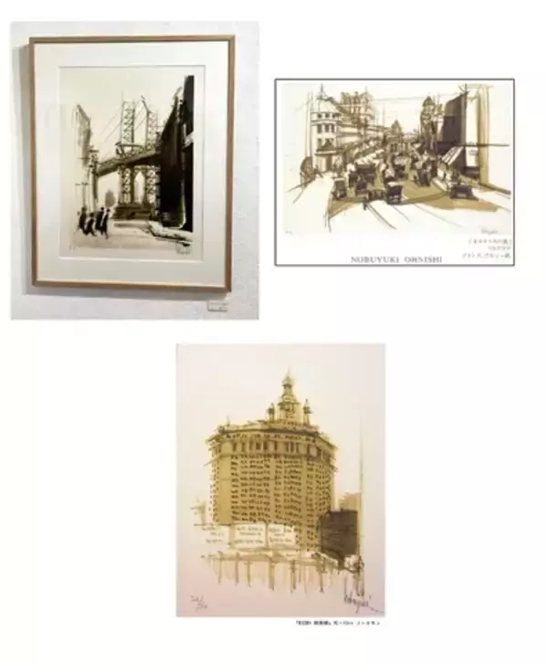 「日本橋三越本店でアメリカの都市と風景を描き続ける大西信之氏の作品展を開催中！」の画像