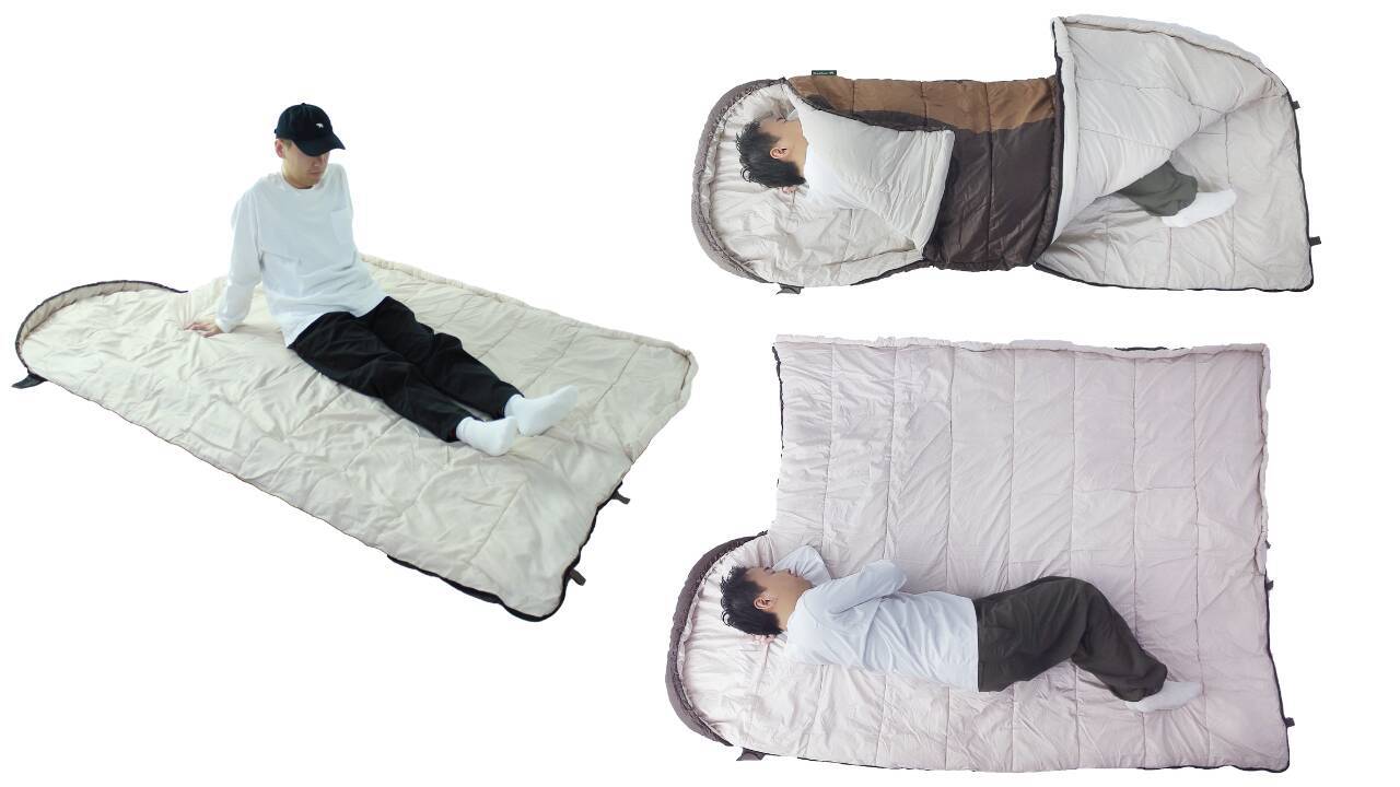 Bears Rockの「-15℃封筒型寝袋」に新色のスターリーネイビーが追加