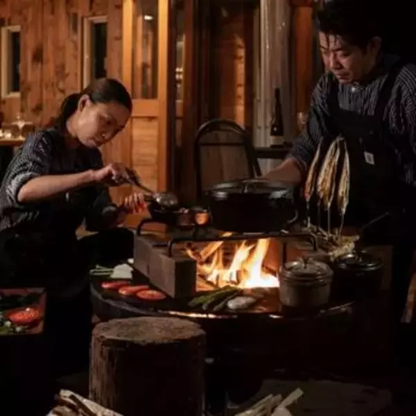 「住所非公開、北海道のアウトドアレストラン「mountainman」で大自然に抱かれながらワイルドなグリル料理を」の画像