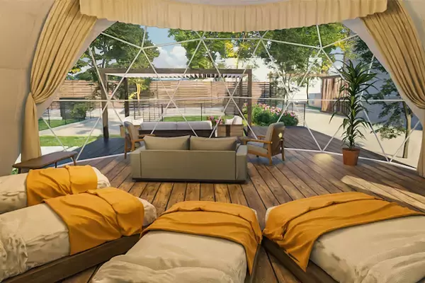 「【静岡・島田】廃校をフルリノベーションしたグランピング施設が3月誕生」の画像