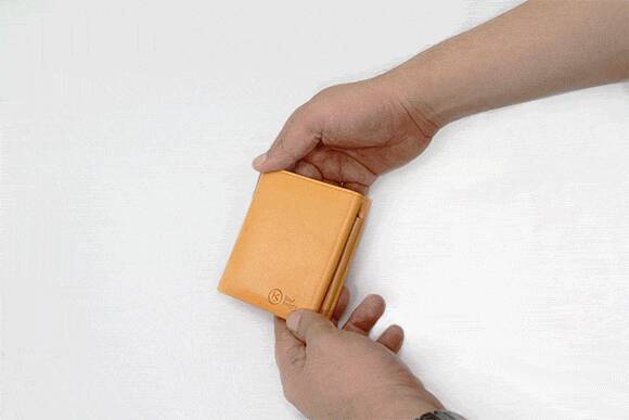 折り革2枚で作るスタイリッシュで収納力抜群の二つ折り財布