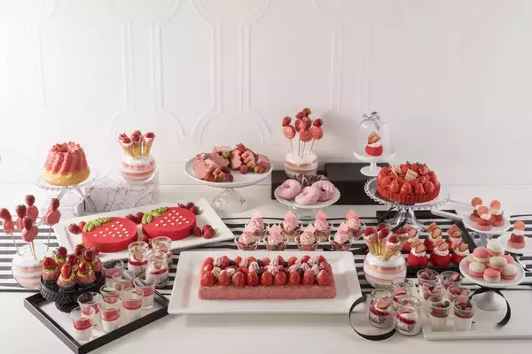 「軽食も楽しめるストロベリースイーツブッフェ『スイスホテル南海大阪』」の画像