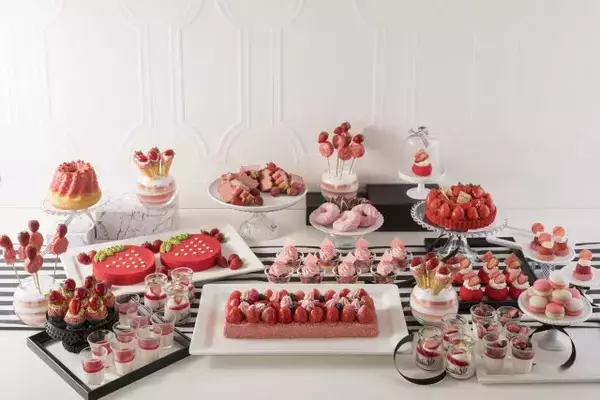 「軽食も楽しめるストロベリースイーツブッフェ『スイスホテル南海大阪』」の画像