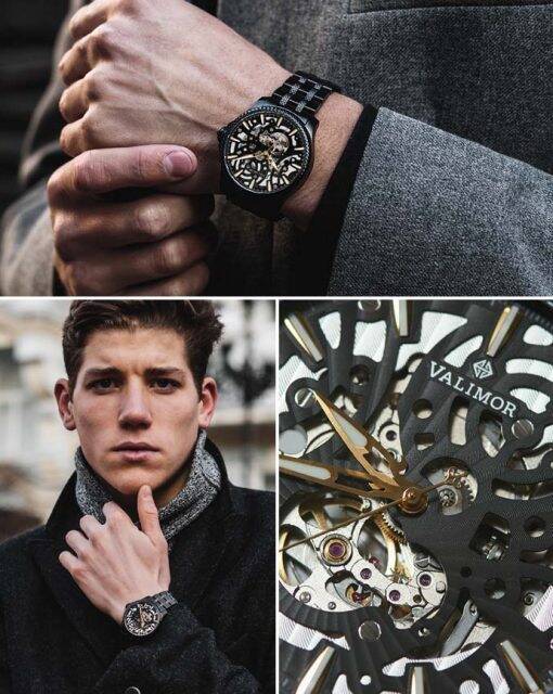 VALIMORバリモア腕時計 バルクヌート青文字盤 純正スチールベルト 気軽く 