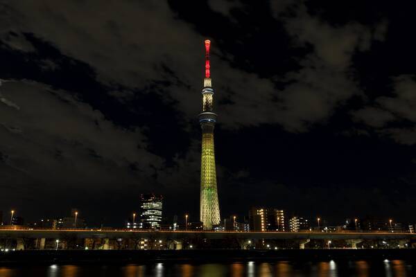 復興への想いを込めて 東京スカイツリーが特別ライティング 明花 を点灯 21年3月10日 エキサイトニュース