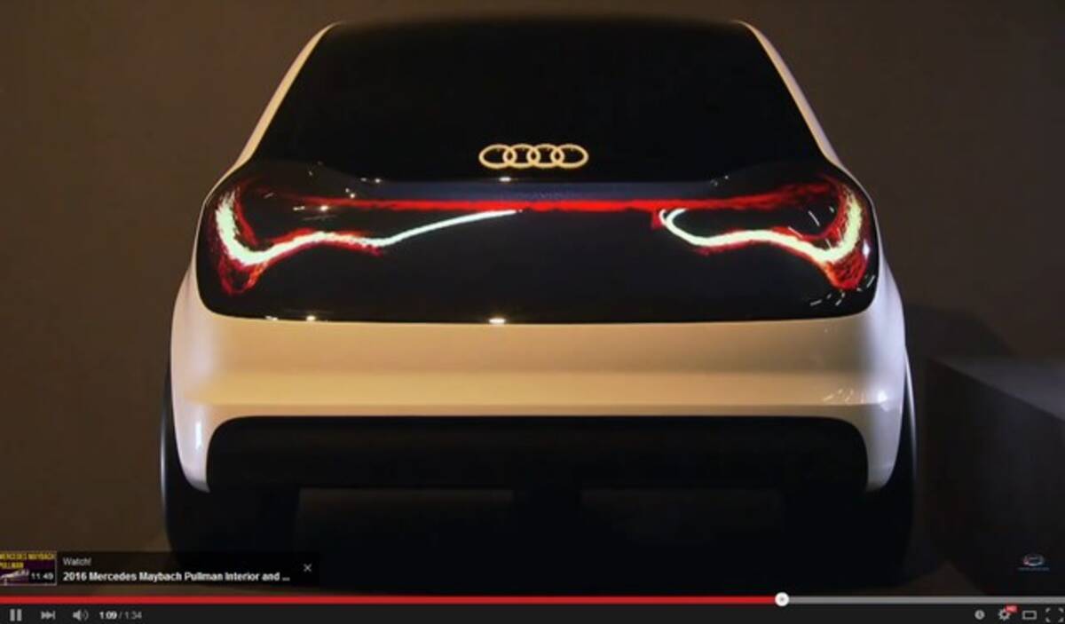 アウディが提案する将来の車 テールライトが 有機elディスプレイ に 15年3月21日 エキサイトニュース