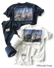 岩合光昭氏が撮影したクロサイの写真をプリント。パパスのリサイクルTシャツがカッコいい！