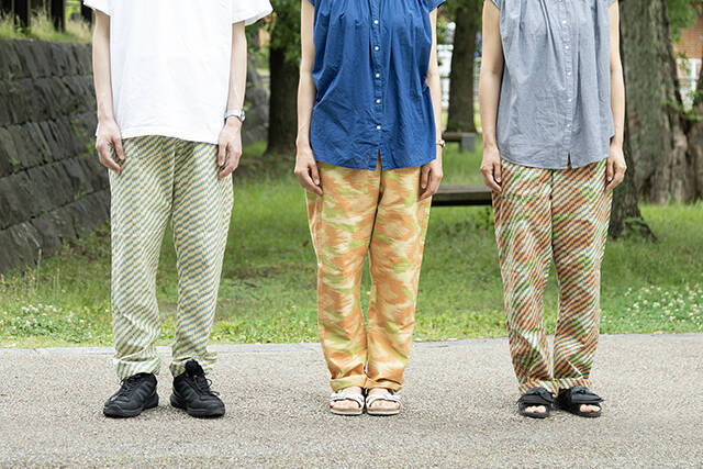 涼やかな日本の夏を演出、テキスタイルデザイナー・光井花さんとコラボした「MONPE（もんぺ）」